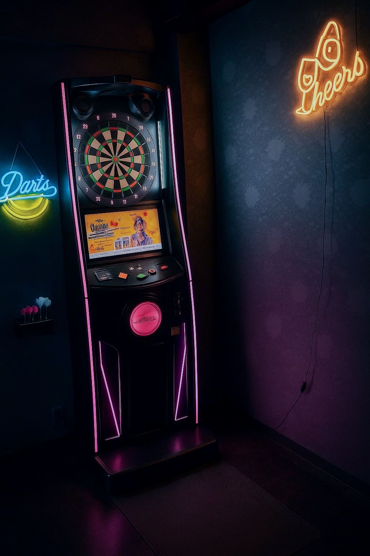 カラオケ・ダーツFree play：1h ¥1500のテーブルチャージ